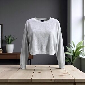 Aeropostale Womens Grey Crewneck Sweatshirt Long Sleeve‎ Pullover XL